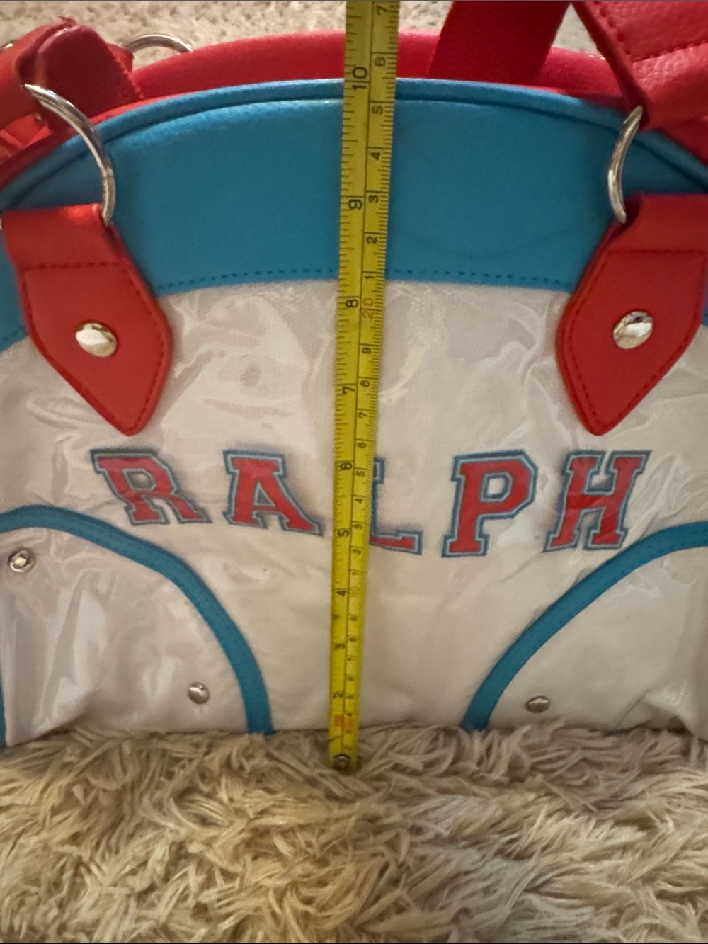 NWT- Ralph Lauren Women's Red, White & Blue Dome Tote - Picture 4 of 4
